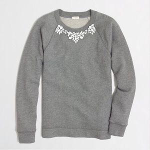 J.Crew Factory Embellished Sweatshirt